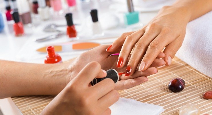 Visit salon modeling tips manicure